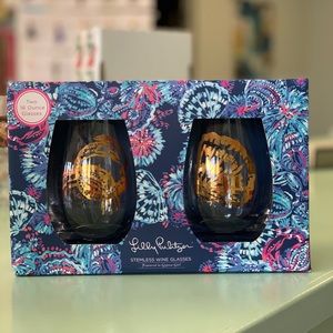 New Lilly Pulitzer Wine Glasses
